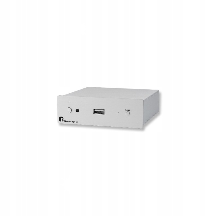 Стриймър Pro-Ject Stream Box S2, мултирум, 24 bit/192 kHz, сребрист