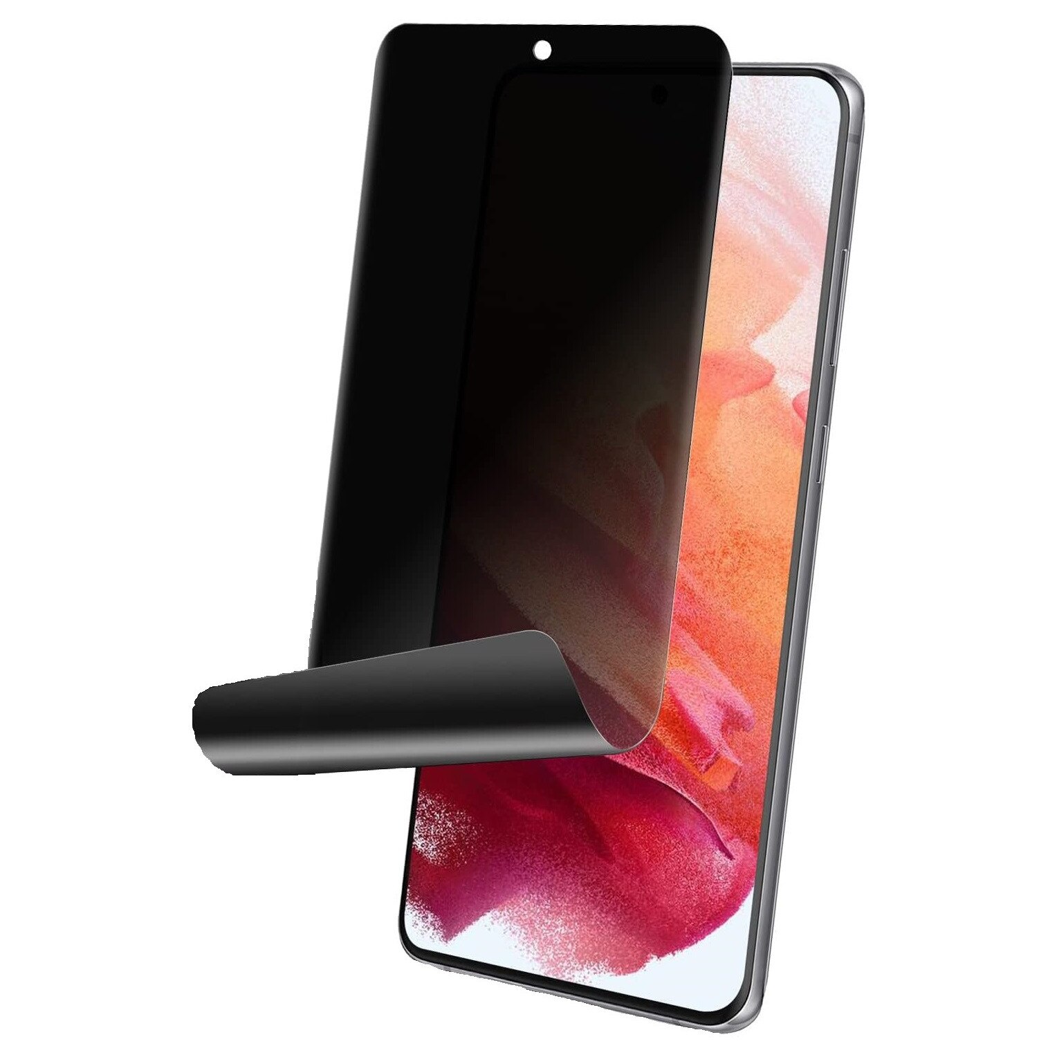 Folie protectie ecran Privacy pentru Samsung Galaxy A55, Hydrogel TPU, Full Cover, ISAG
