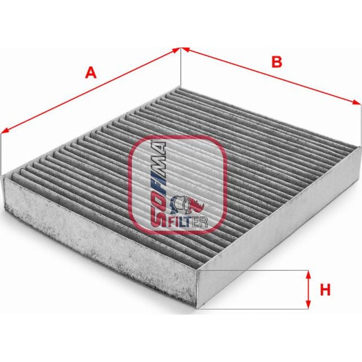 Filtru aer habitaclu Sofima, carbon activat, pentru Ford, 10.03-06.15