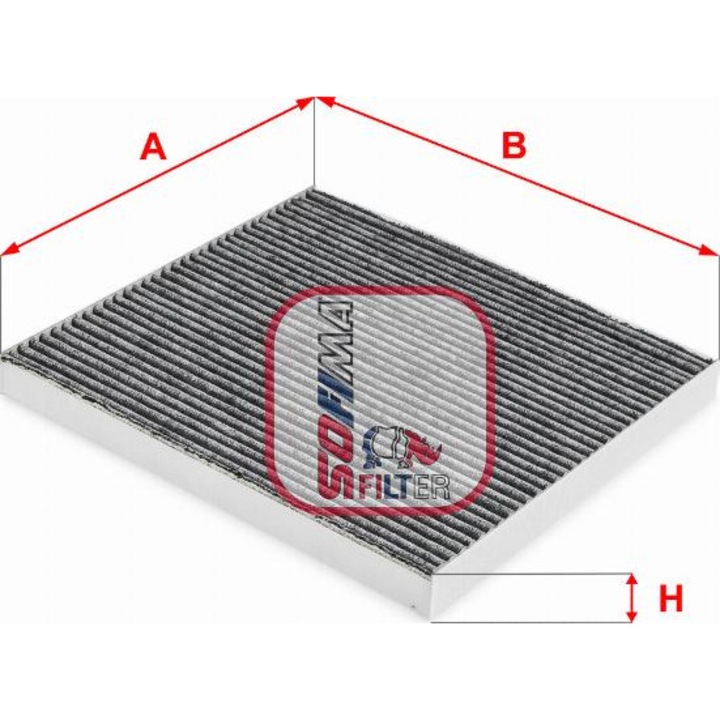 Filtru aer habitaclu Sofima carbon activat 1.3-2.4 10.99-11.08