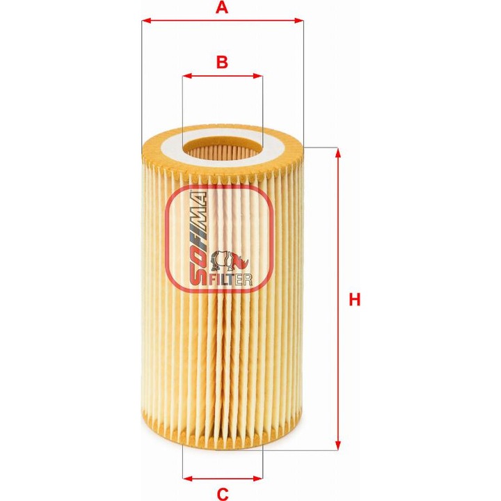 Filtru ulei Sofima S5003PE pentru Opel Astra G, Vectra C, Saab 9-3, 9-5
