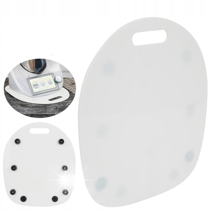 Tavita antiderapanta pentru Thermomix, alb, 35x30x0,5cm, set 1 buc.
