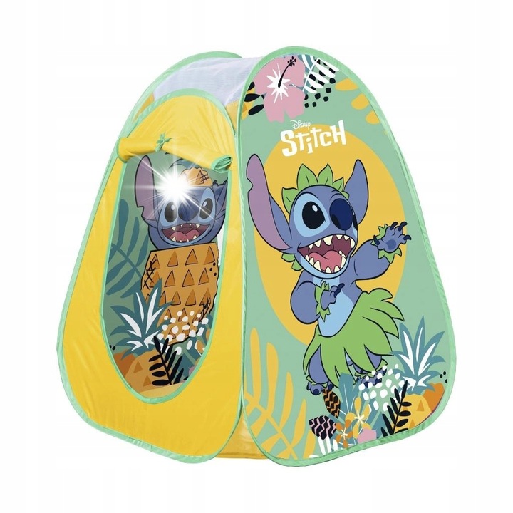 Cort samorozkladajacy Stitch, John, multicolor, 75x75x90cm, pentru copii de la 2 ani, set inclus.