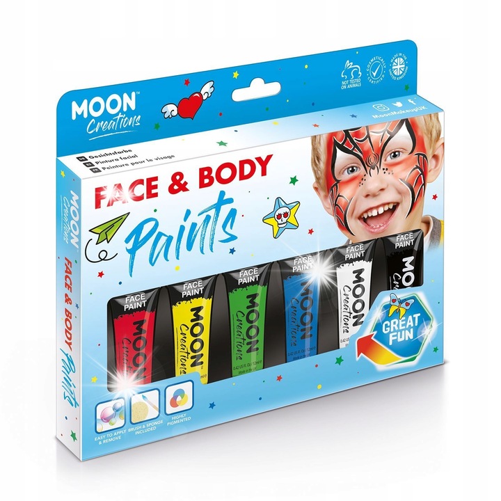 Vopsea pentru fata MOON in the room, multicolor, 1 set