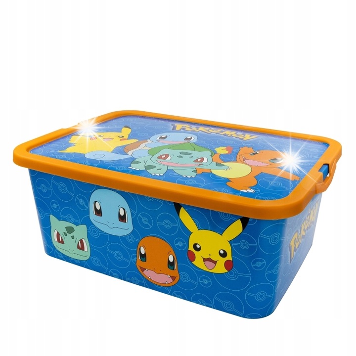 Кутия за съхранение Pokemon, 13L, 38,7x28,7x15см, многоцветна
