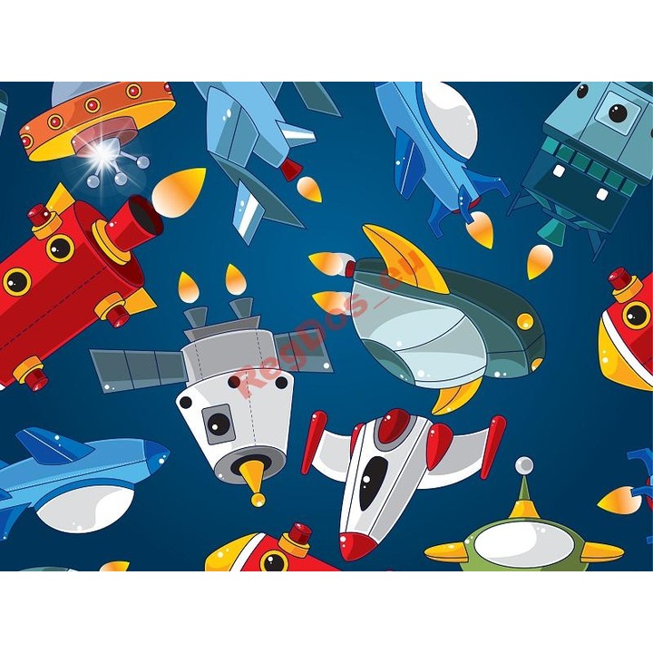 Fotótapéta KOSMOS Rakéta szett 250x175cm, flíz, 4,38m2