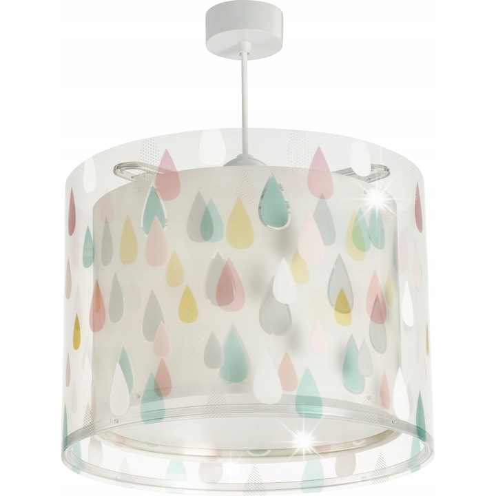 Lampa suspendata Dalber Color Rain, 1 sursa de lumina, 33x33x25cm, multicolor