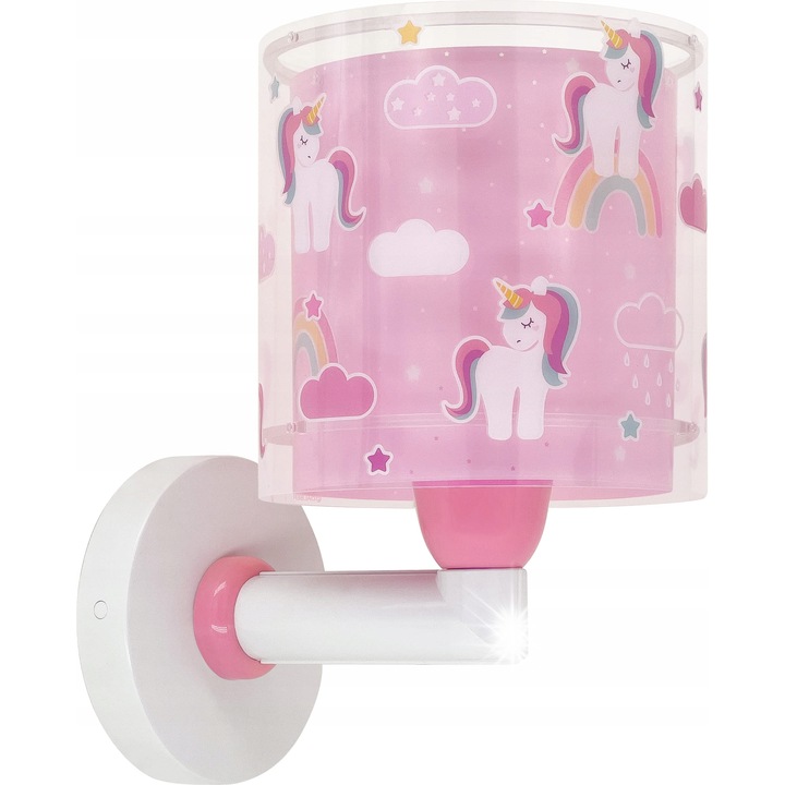 Аплик за деца Dalber UNICORNS, 1 точка, E27, многоцветен, 230V