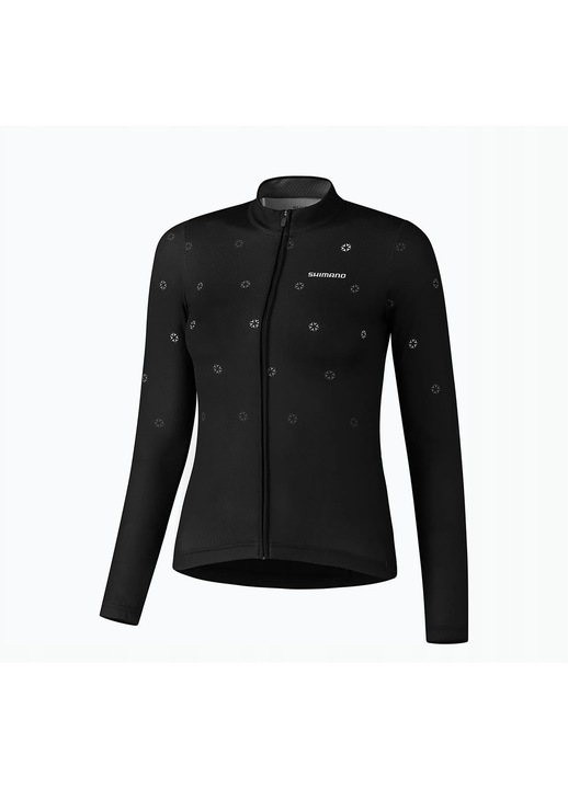 Tricou sport dama, Shimano, Kaede, maneca lunga, negru, L INTL