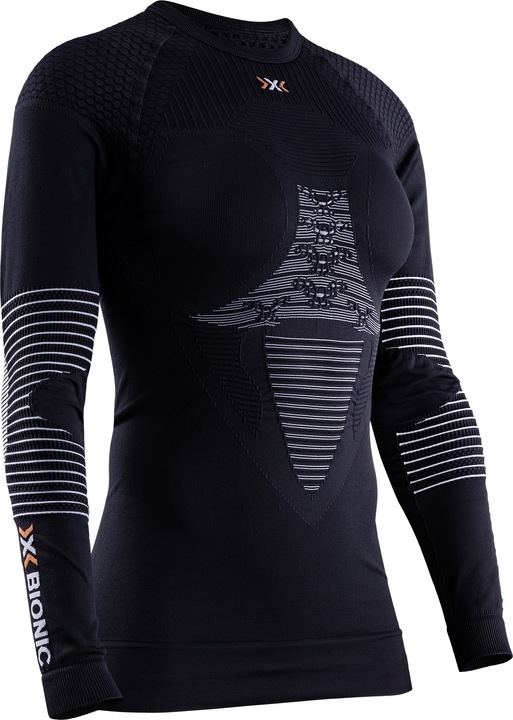 Tricou sport dama X-BIONIC ENERGIZER 4.0, compresie medie, negru, 90% poliamida, L INTL