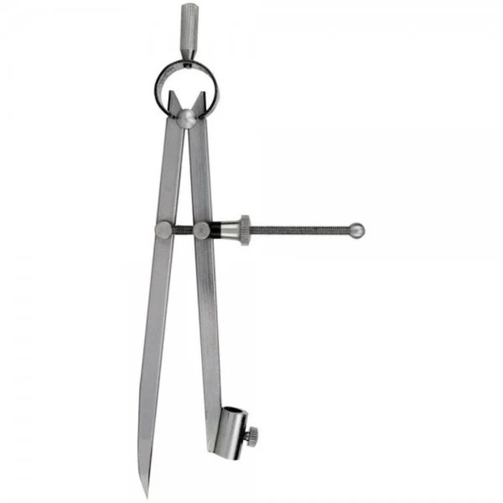 Compas profesional 300 mm cu arc din otel port creion reglaj cu surub
