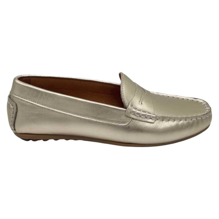 Mocasini dama din piele naturala Cox cu brant din piele gros si moale talpa joasa model versatil X4