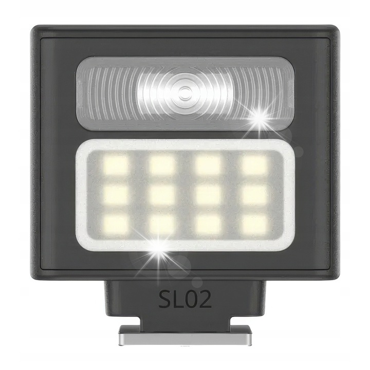 Ulanzi SL02 vaku lámpa, 2 az 1-ben, GN8, 6500K, 36g, kompakt