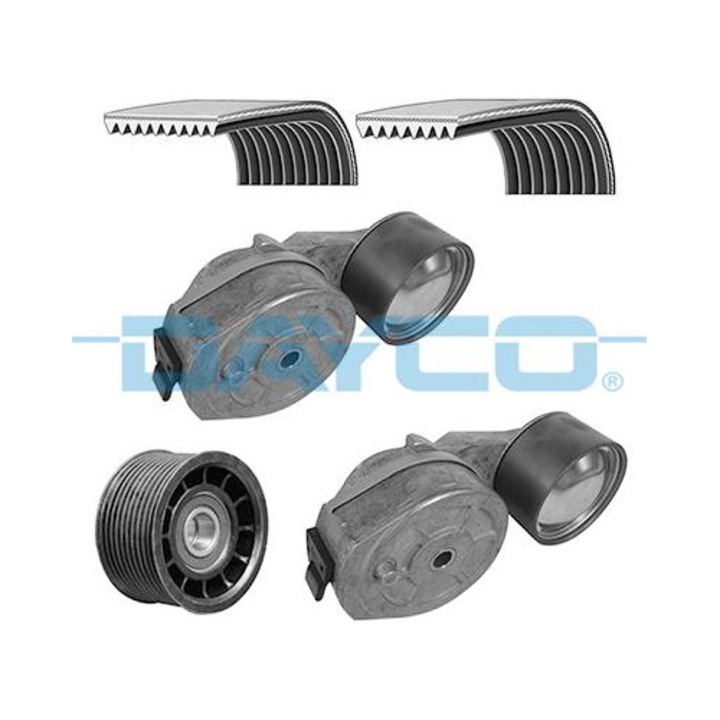 Dayco KPV144HD ékszíj készlet, többbordás, feszítővel, Renault-hoz