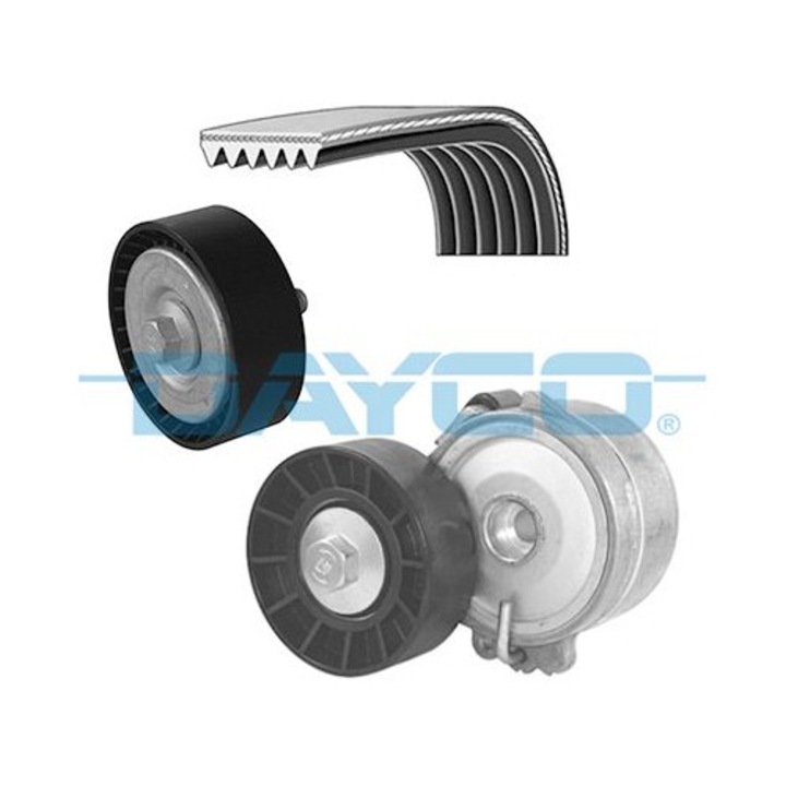 Dayco bordásszíj készlet, 2 szíj, kompatibilis Citroen C5, C8, Fiat, 2.0D/2.2D