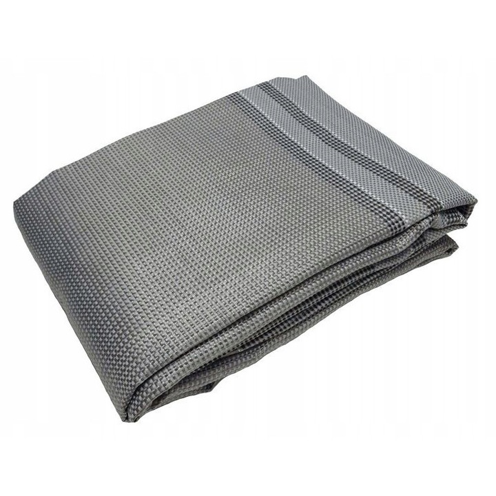 Lakókocsi előtető szőnyeg, Arisol, 400x300cm, sötétszürke, 100% polipropilén, időjárásálló
