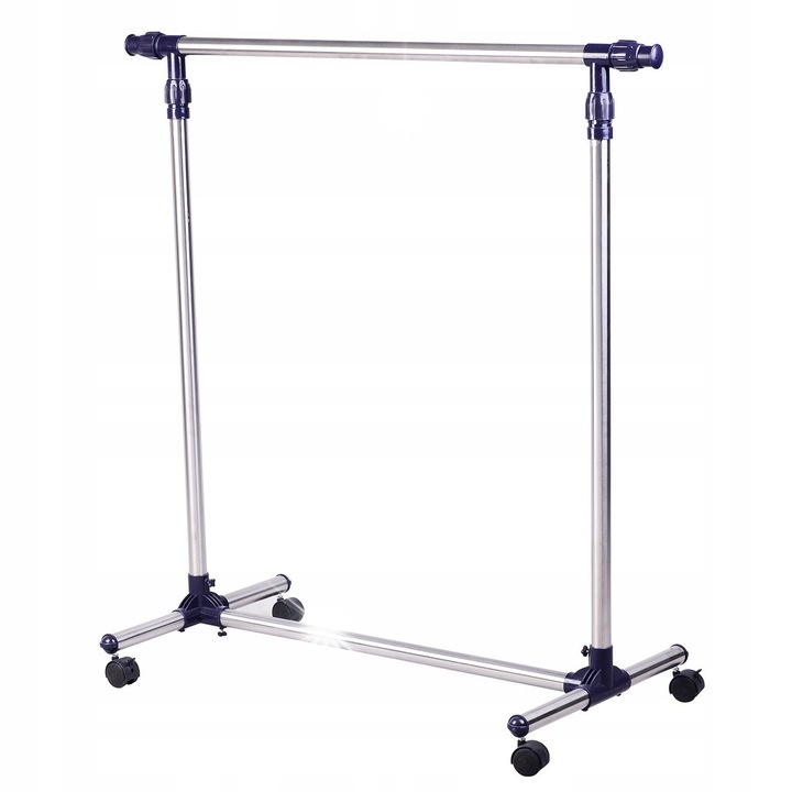 Homcom ruhatartó állvány, állítható, 86-160x45x95-170cm, 4 kerék, 25kg teherbírás