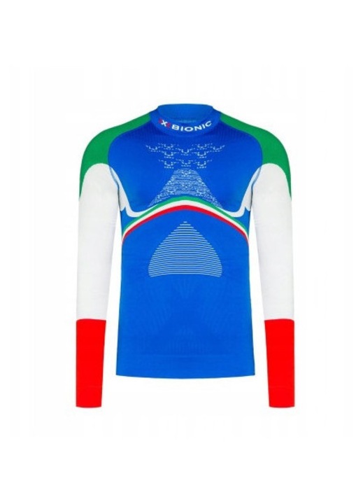 Tricou sportiv X-Bionic Energy Accumulator 4.0 Patriot, compresie ridicata, izolatie ridicata, multicolor, material tehnic, S INTL
