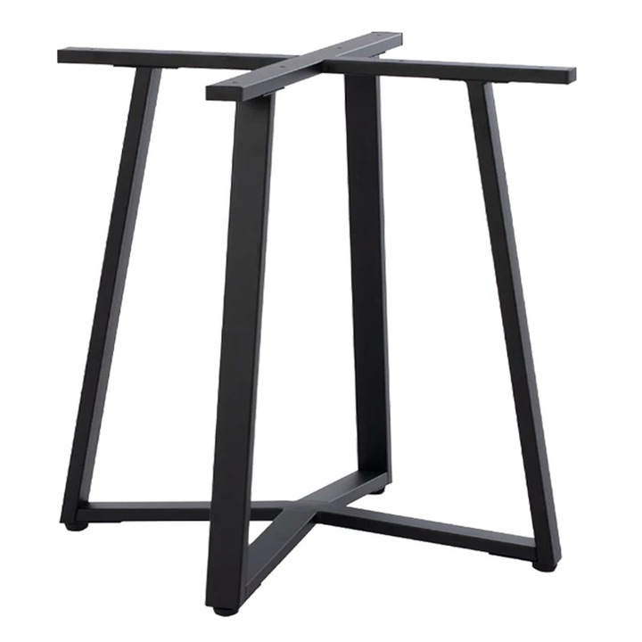 Mulbe asztallap tartó, fekete, 70x70x73 cm