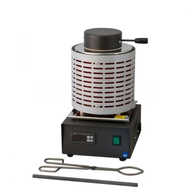 Cuptor de topire, 1 kg, afisaj digital, 850W, 1100C, cu creuzet din grafit si cleste incluse