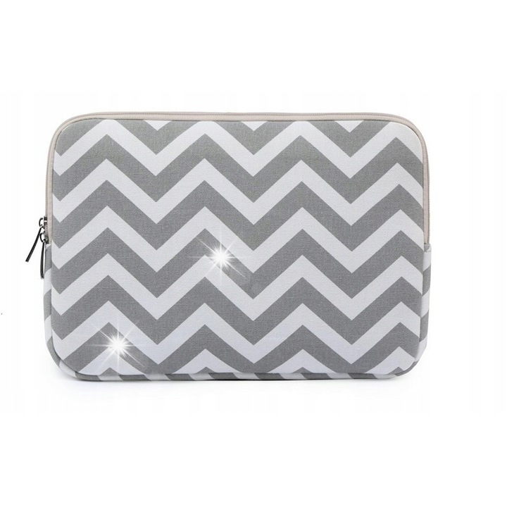 Univerzális laptop tok, DKM, 33,5x23,5x1,5cm, vízálló, plüss belső