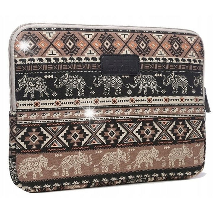 Univerzális laptop tok, DKM, 33,5x23,5x1,5cm, vízálló, plüss belső