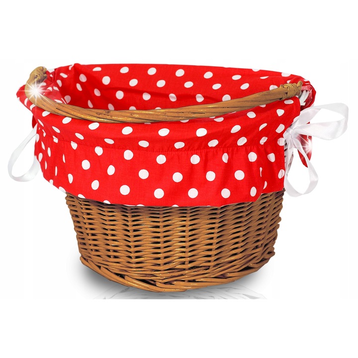 Rattan kosár kerékpárra, Reverse, CLICK modell, bézs, méretek 35x24x23cm, kapacitás 5kg, komplett szett rögzítő tartozékokkal