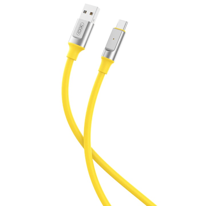 Cablu de date XO NB251 1m TPE galben, 6A, 6.0mm