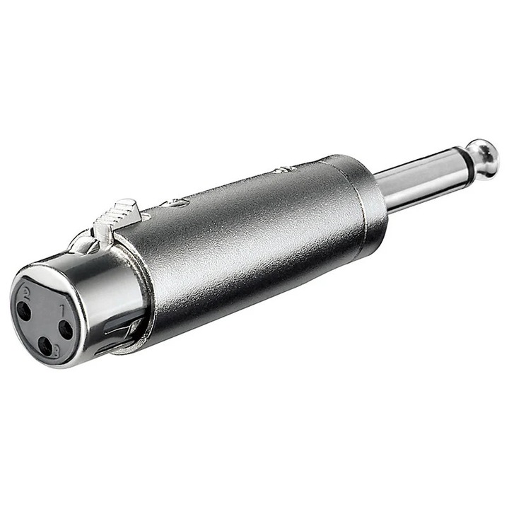 Antaptor XLR 6.35mm mono, accesorii audio Hi-Fi