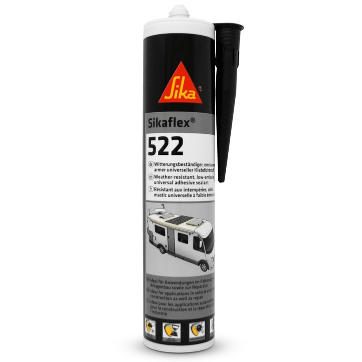 Sikaflex 522, adeziv etansare – negru