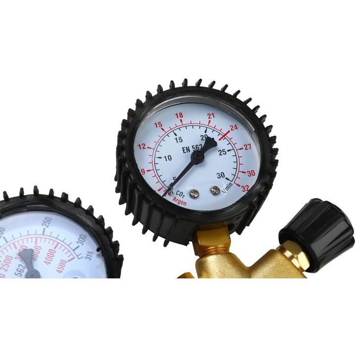 Reductor butelie AR/CO2 XD1822 pentru sudura, cu manometre, reglaj precis si debit maxim 32 L/min