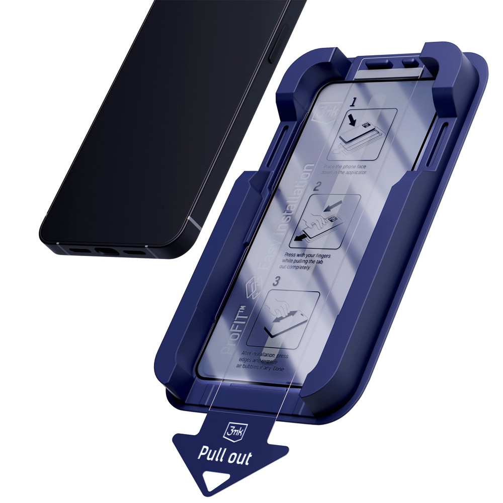 Folie sticla securizata 3mk HardGlass Max Privacy compatibila cu iPhone 17 Pro Max, Negru