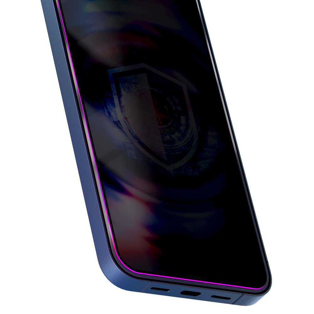 Folie sticla securizata 3mk HardGlass Max Privacy compatibila cu iPhone 17 Pro Max, Negru