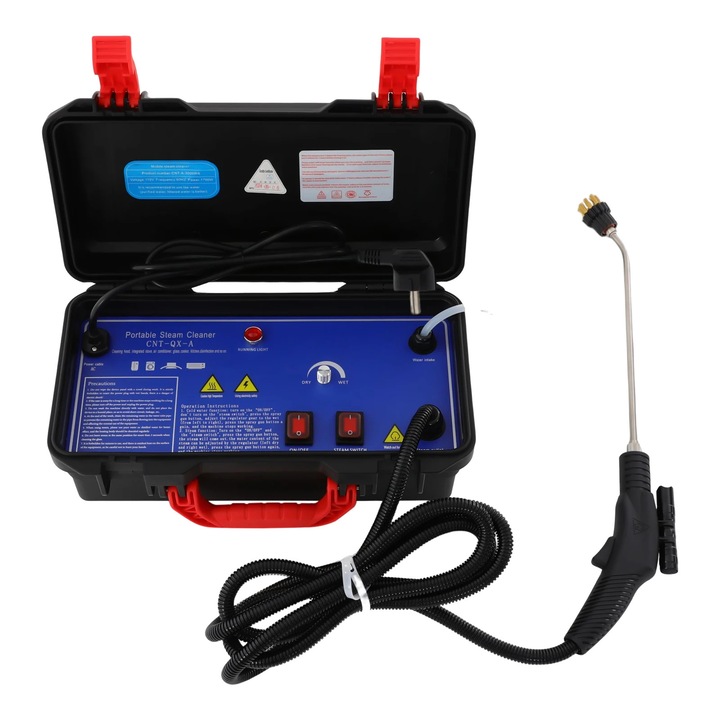 Curatator cu abur/Aparat cu abur, Masina de curatare, 3000 W Temperatura inalta, 220 V, Portabil 3-in-1, 3 Moduri de abur, Pentru bucatarie baie auto, Negru