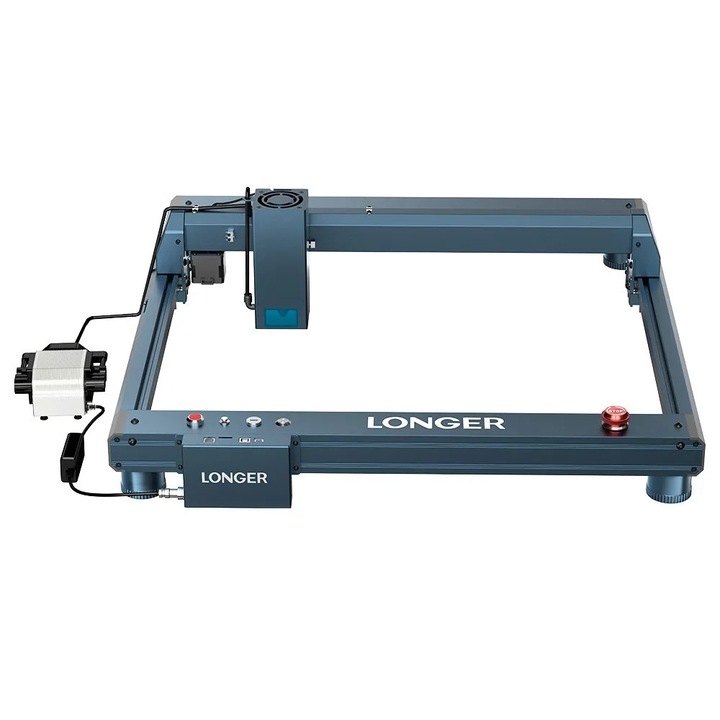 Lézergravírozó és -vágógép, B1 20W, 20 W lézer, EU csatlakozó, Zöld
