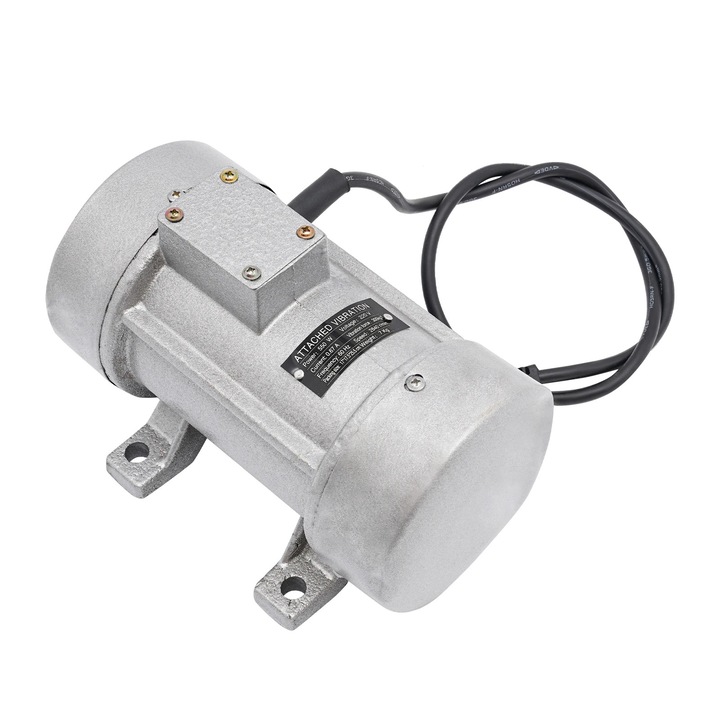 Betonvibrátor, Motoros vibrátor, Teljesítmény 550 W, Rezgési erő 300 kgf, Fordulatszám 2840 rpm, IP65 Vízálló, EU csatlakozó, Vas ház, Ezüst