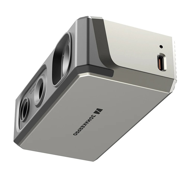 Pecsét, 3D szkenner, Kék fényforrás, Pontosság 0,01 mm, Felbontás 0,05 mm, Képkockasebesség 10 fps, Vizuális követés, EU csatlakozó