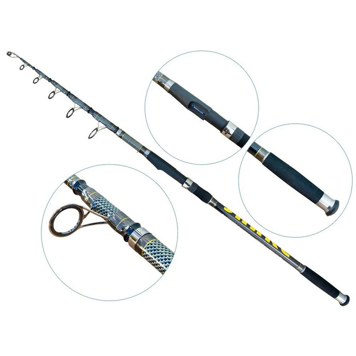 Lanseta fibra de carbon Baracuda Snake Tele Carp 3907 3, 90m