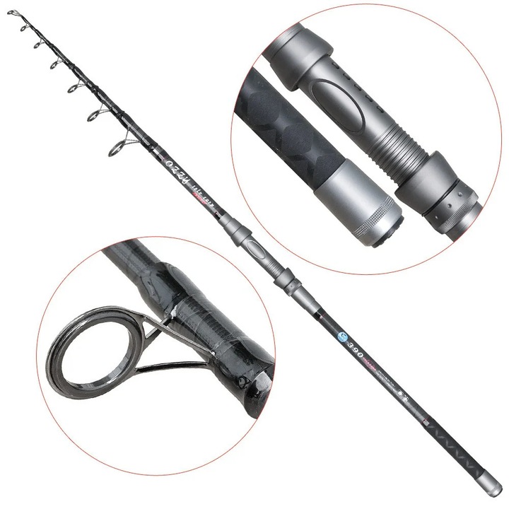Baracuda Ozzy 3607 szénszálas horgászbot, 3,60m