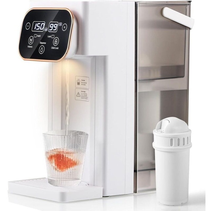 Fierbator electric, 3 litri, 12 setari de temperatura, 8 setari de volum, touchscreen