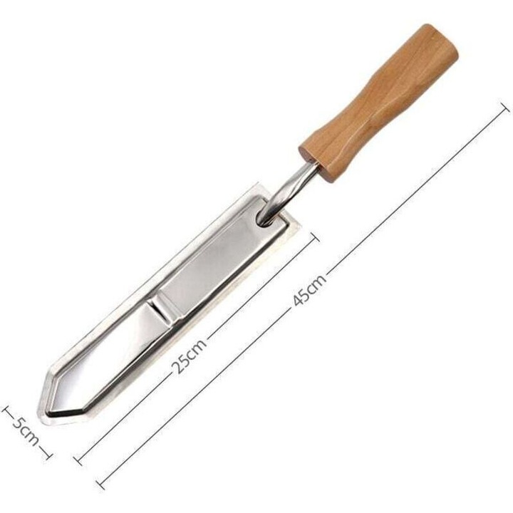 Cutit electric pentru decapare miere, inox, maner din lemn, 220V, 450mm