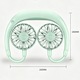 Ventilator portabil de gat, trei viteze ale vantului, reglare libera 360°, autonomie lunga, silentios si reducere zgomot, ABS, verde
