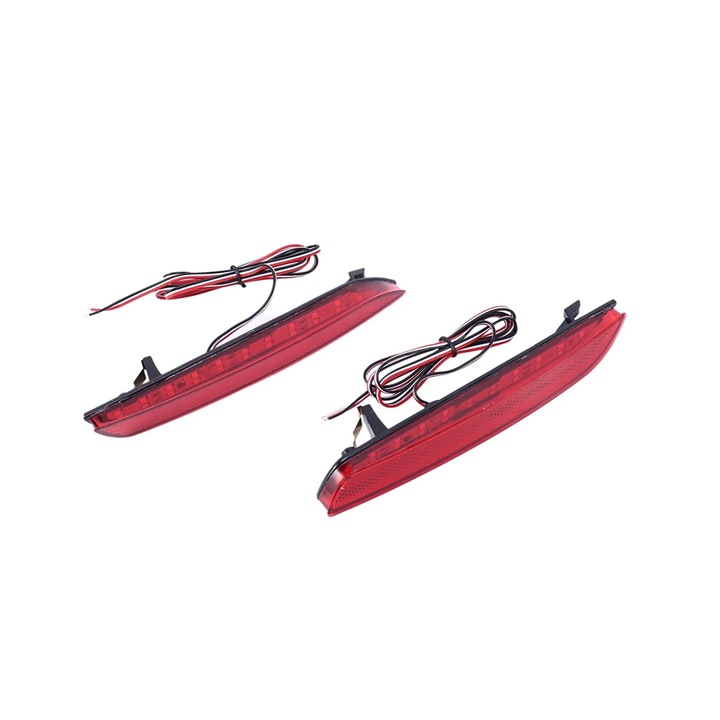 Set 2 reflectoare LED pentru bara spate, rosii, pentru JAZZ Fit 2010-2013