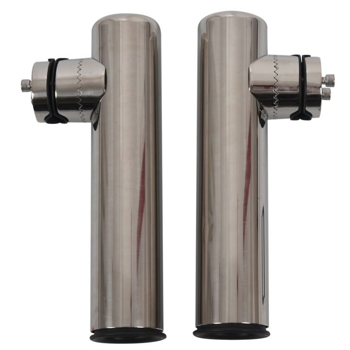 2 db rozsdamentes acél tartó rúdhoz, 228,6mm, 41,3mm, ezüst