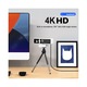 Camera web 4K, USB, alb, autofocalizare rapida, sunet clar