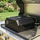 Outsunny grill pizza sütő, fém, kő, 53cm x 40cm x 18.5cm, fekete