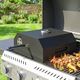 Outsunny grill pizza sütő, fém, kő, 53cm x 40cm x 18.5cm, fekete