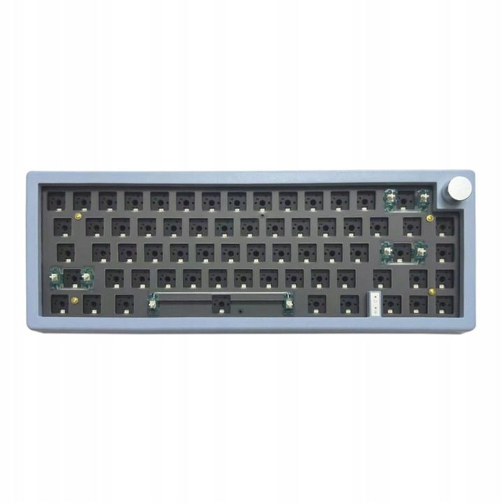 Mechanikus billentyűzet Zuoya GMK67, hotswap, kék, 65%, wireless, RGB, 3000mAh