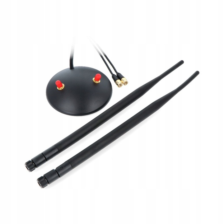Antena LTE Proscan Diablo 9dBi, készlet 2 SMA csatlakozóval, fekete színű, 80x300mm
