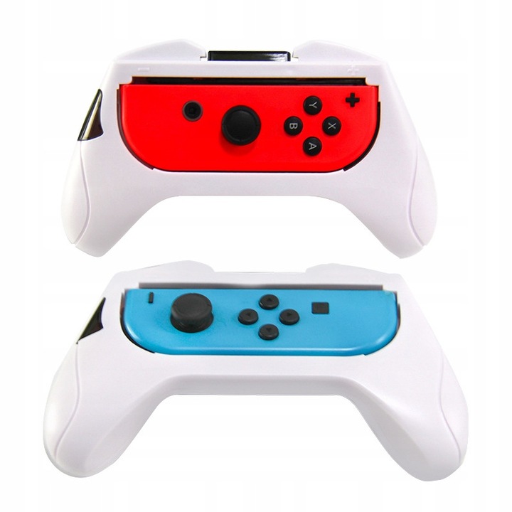 Комплект от 2 ръкохватки за контролери Joy-Con Nintendo Switch, бели